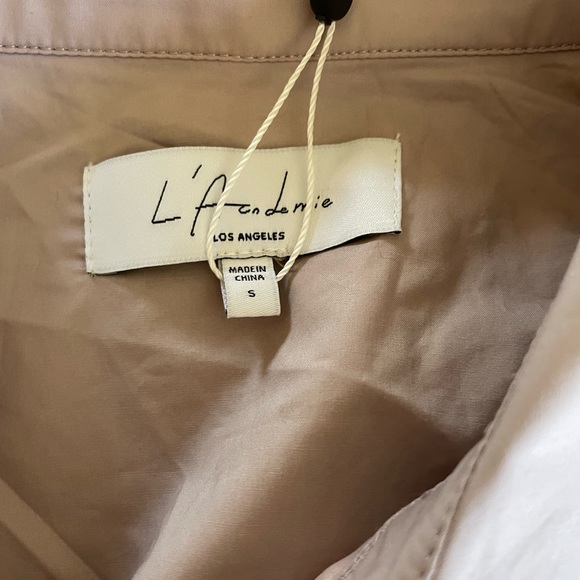 Xavier Mini Dress in Beige - Picture 2 of 3